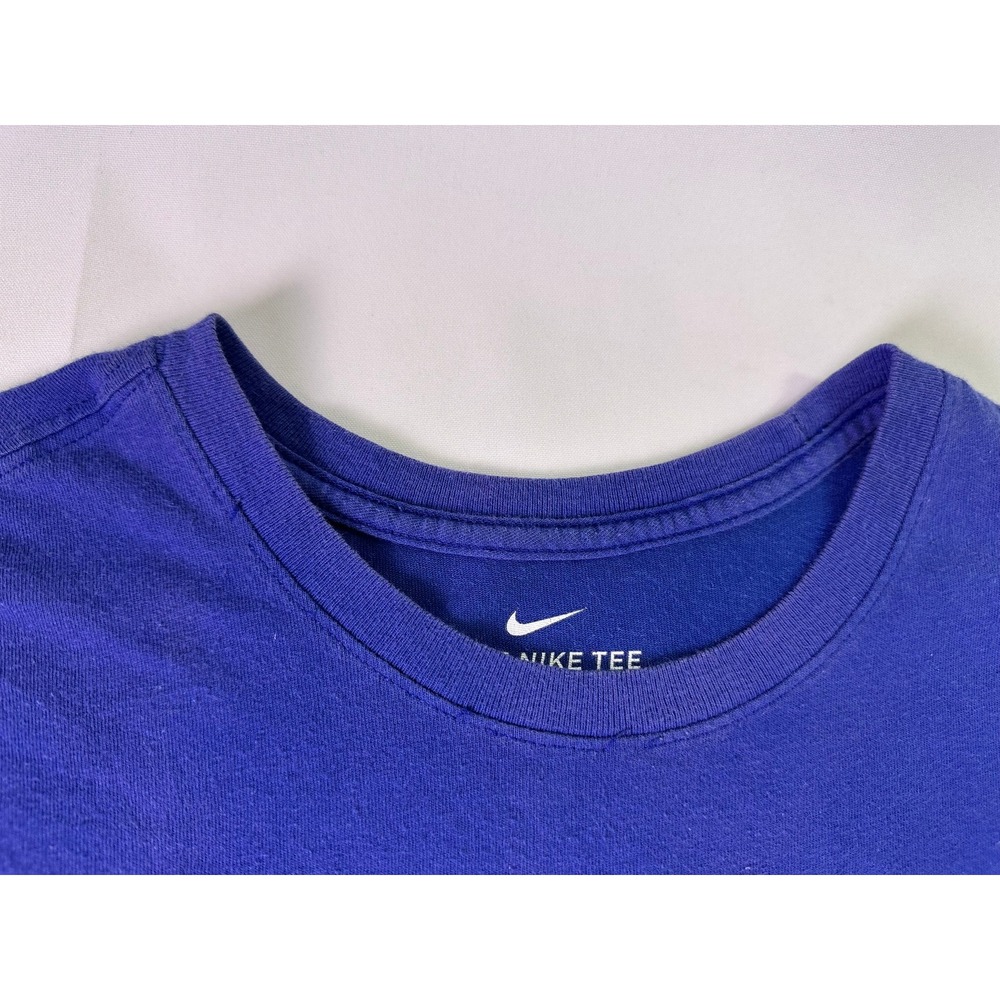 Nike Dri-FIT Mens Royal Blue Graphic Futura Logo Athletic Cut T-Shirt‎ Large - Picture 9 of 9